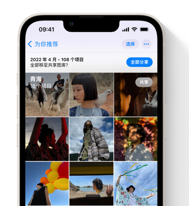 察哈尔右翼中苹果维修网点分享在 iPhone 上使用共享图库 